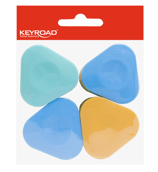 Sacap., 2 Huecos y Depósito, Easy Grip, Pack x 4 Unds.